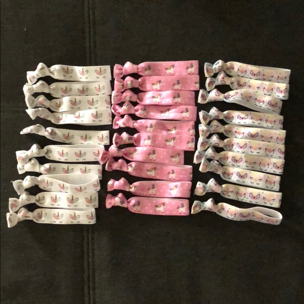 Unicorn hair ties